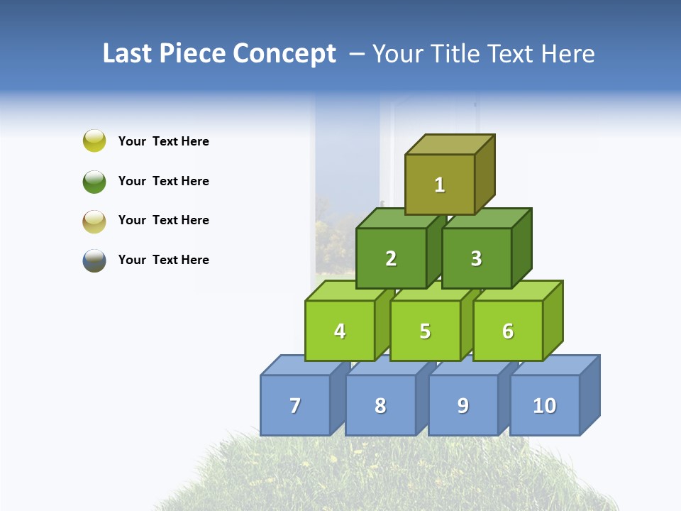 Isolated Exit Imagination PowerPoint Template