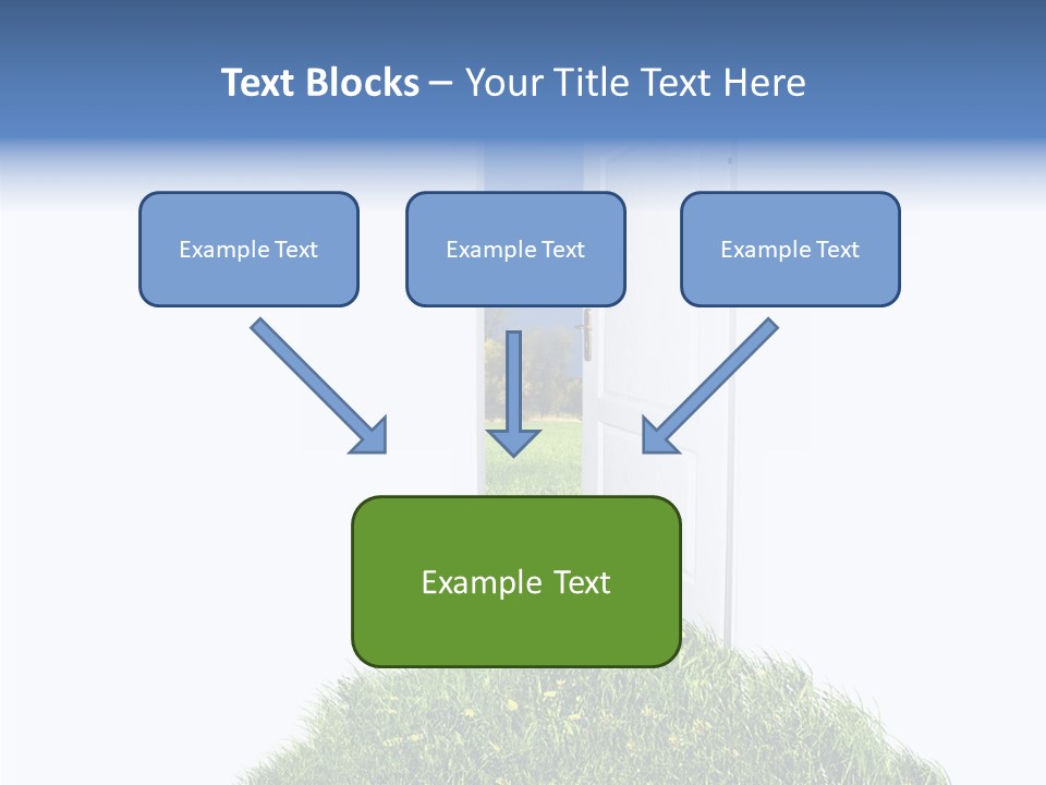 Isolated Exit Imagination PowerPoint Template
