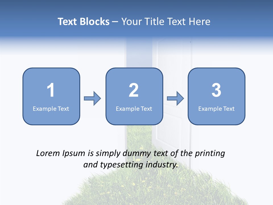 Isolated Exit Imagination PowerPoint Template