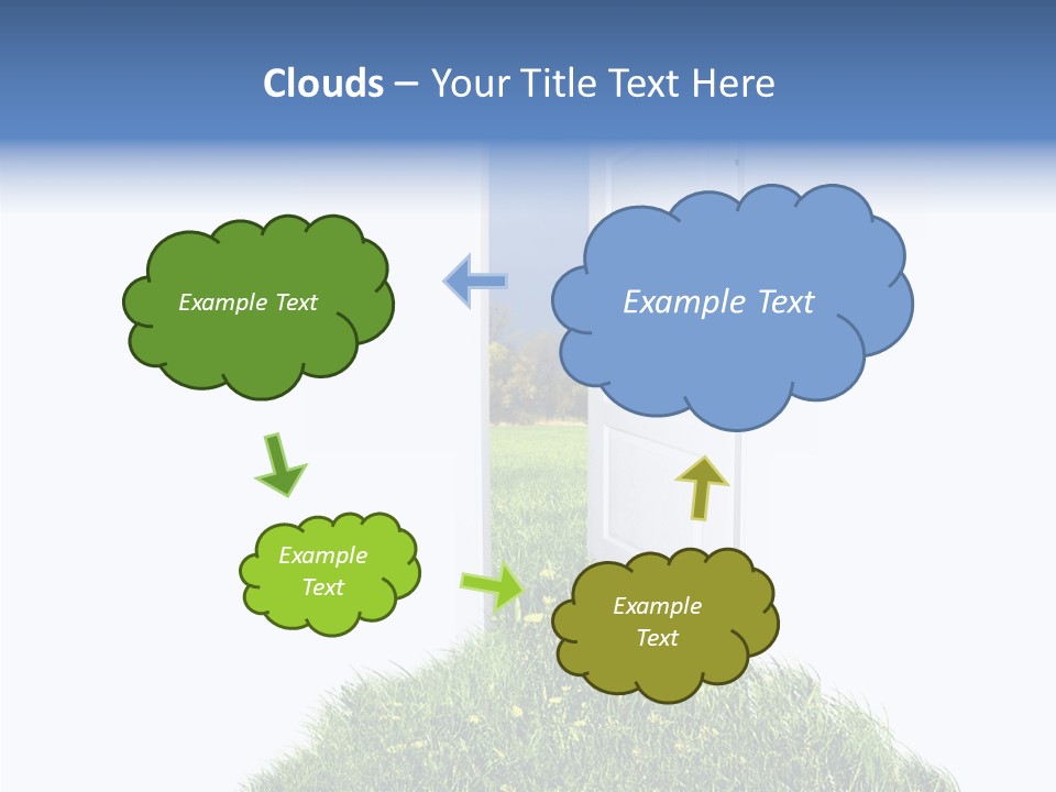 Isolated Exit Imagination PowerPoint Template