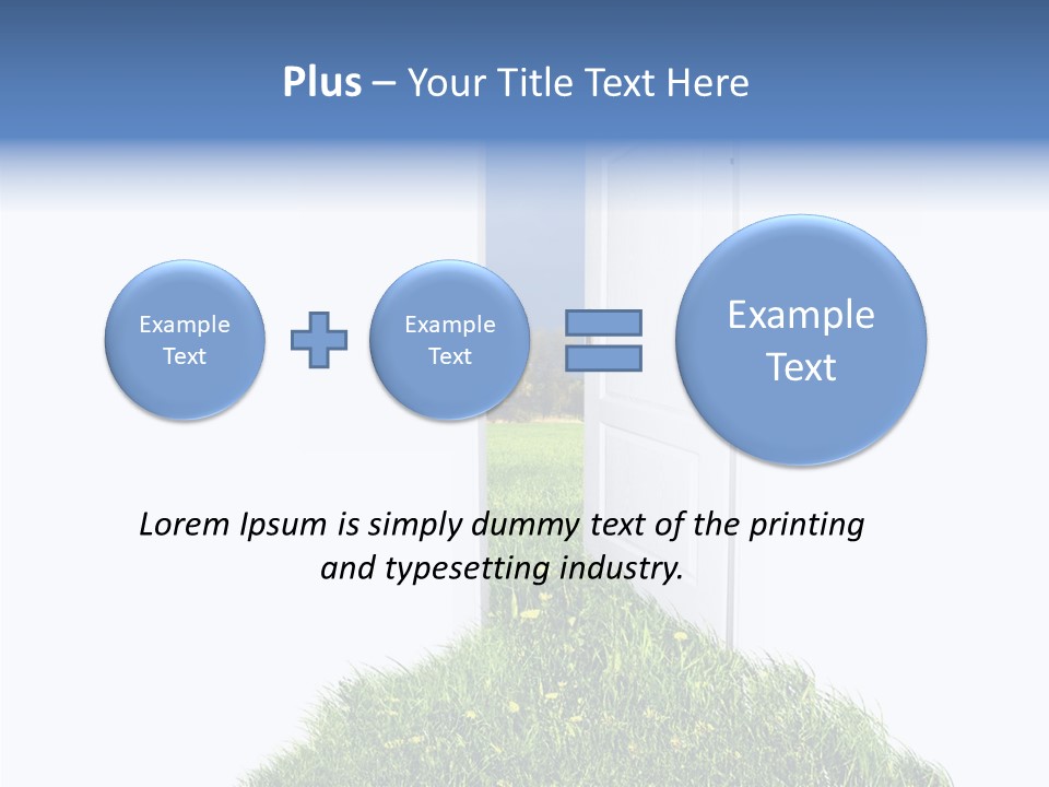 Isolated Exit Imagination PowerPoint Template