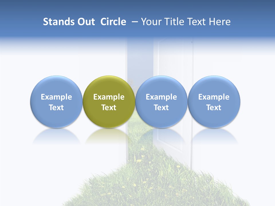 Isolated Exit Imagination PowerPoint Template