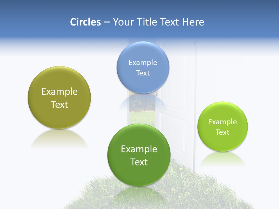 Isolated Exit Imagination PowerPoint Template