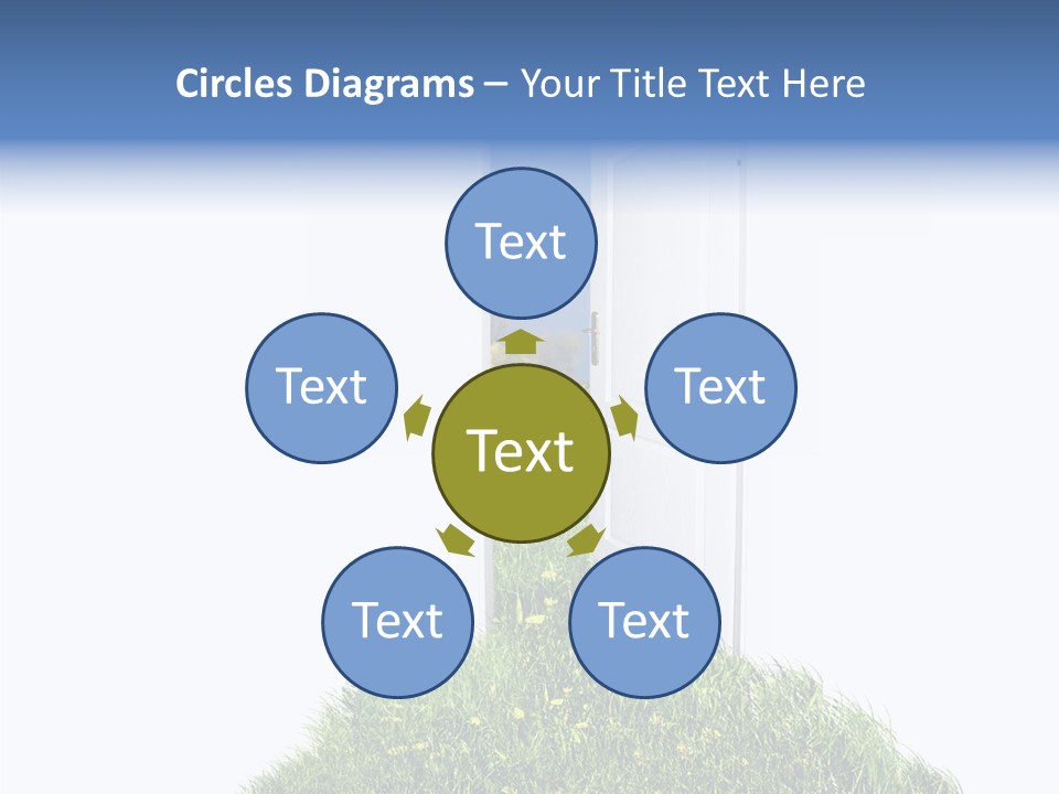 Isolated Exit Imagination PowerPoint Template
