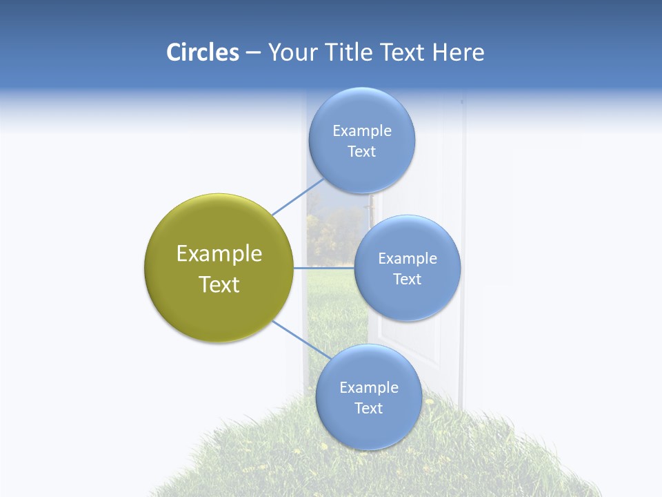 Isolated Exit Imagination PowerPoint Template