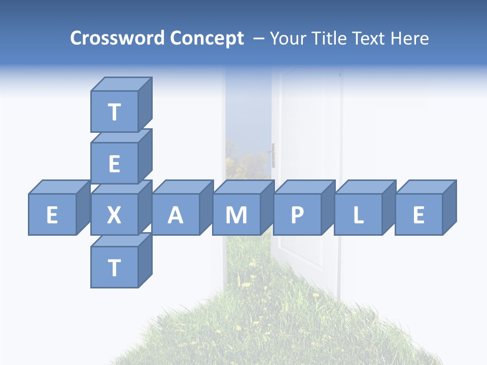 Isolated Exit Imagination PowerPoint Template