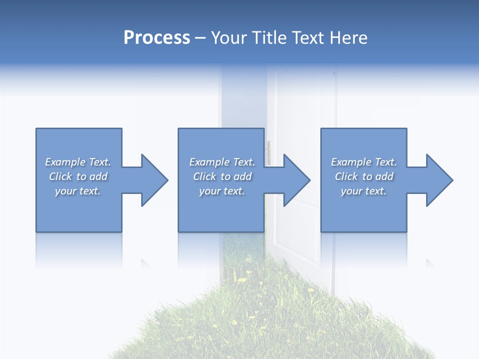 Isolated Exit Imagination PowerPoint Template