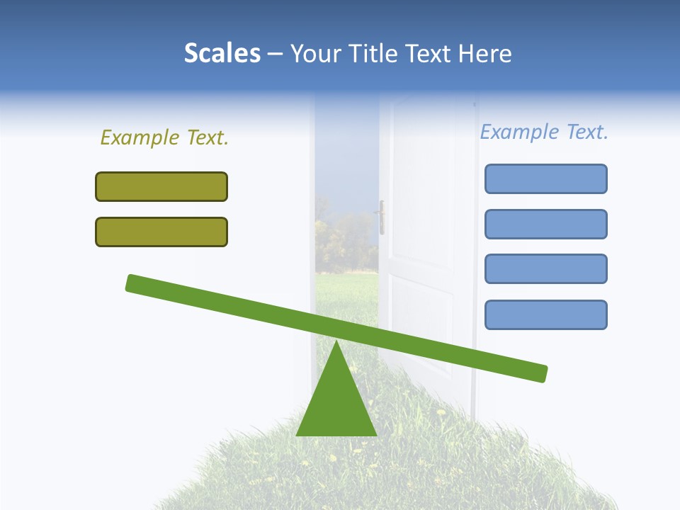 Isolated Exit Imagination PowerPoint Template