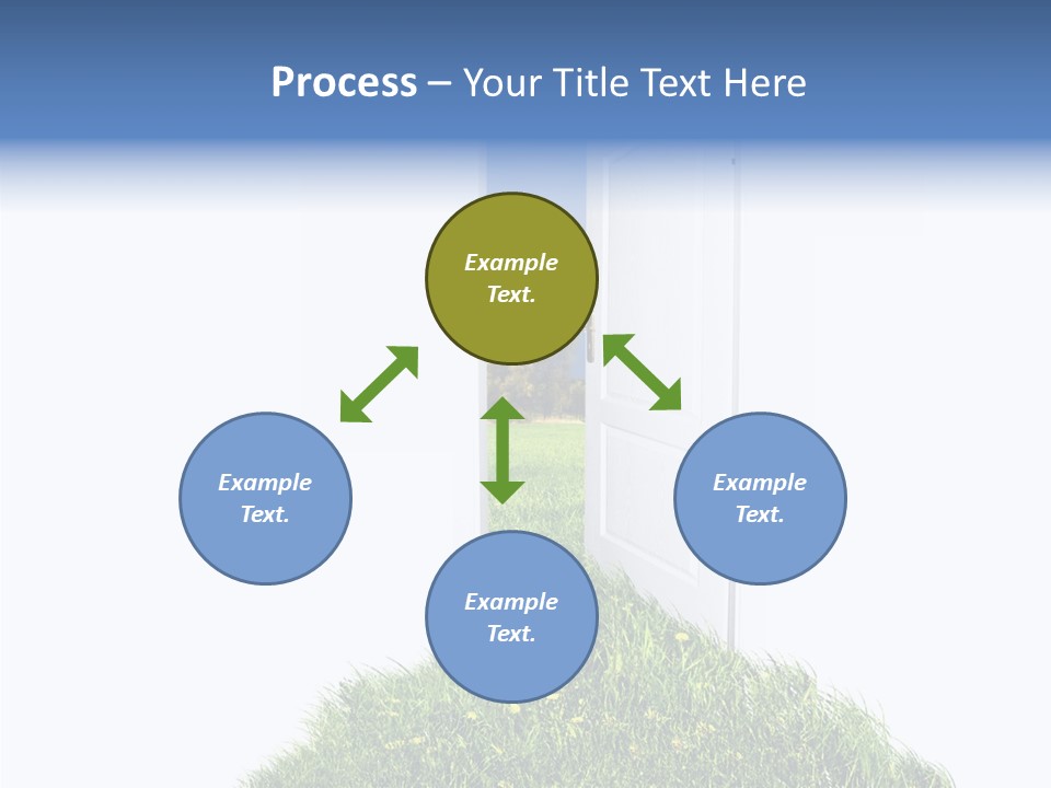 Isolated Exit Imagination PowerPoint Template