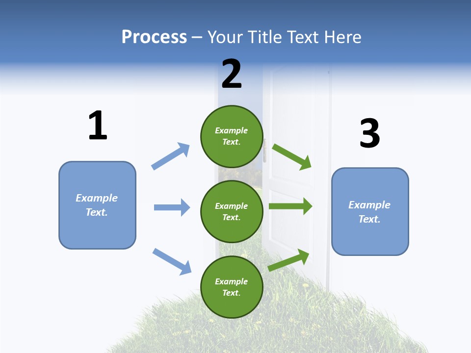 Isolated Exit Imagination PowerPoint Template