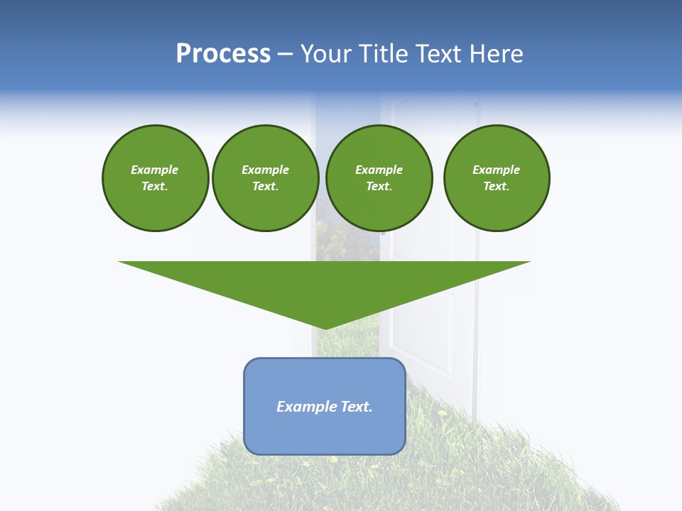 Isolated Exit Imagination PowerPoint Template