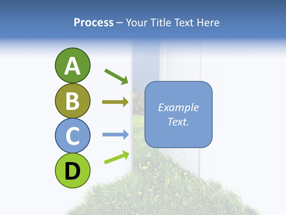 Isolated Exit Imagination PowerPoint Template