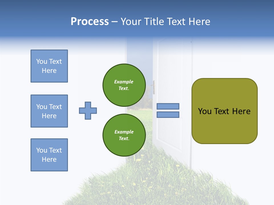 Isolated Exit Imagination PowerPoint Template