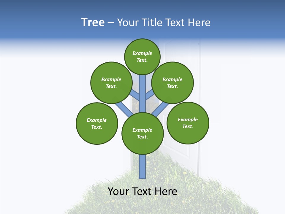 Isolated Exit Imagination PowerPoint Template
