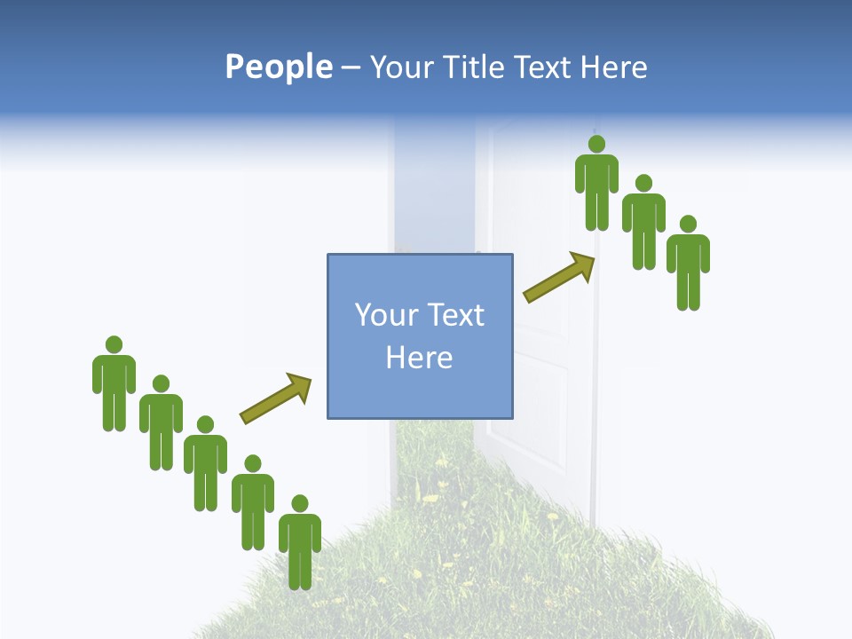 Isolated Exit Imagination PowerPoint Template