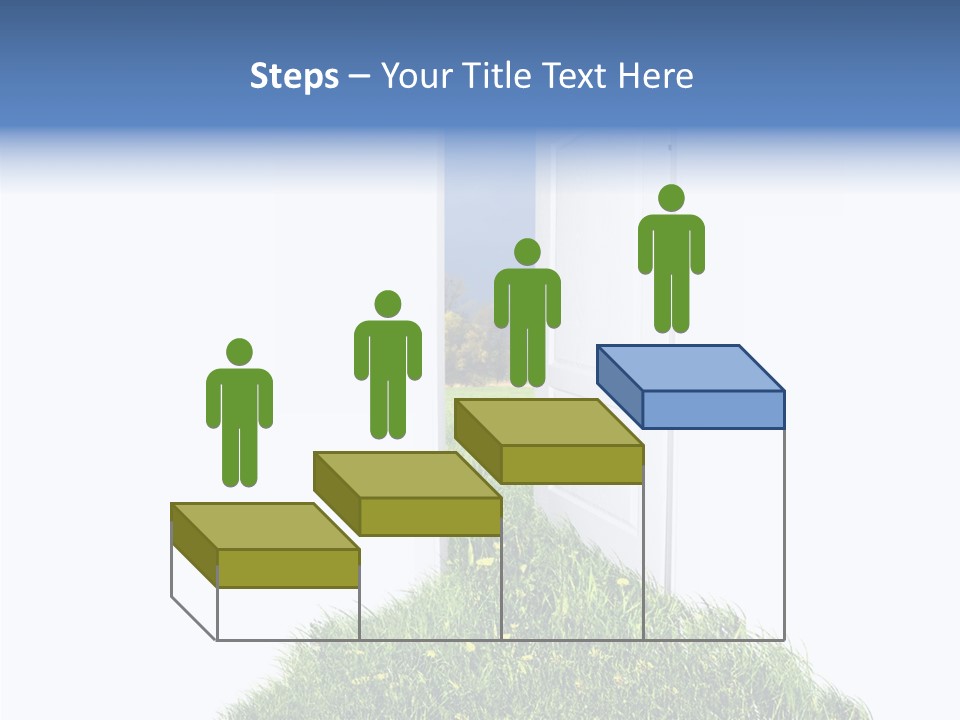 Isolated Exit Imagination PowerPoint Template