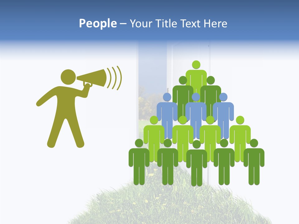 Isolated Exit Imagination PowerPoint Template