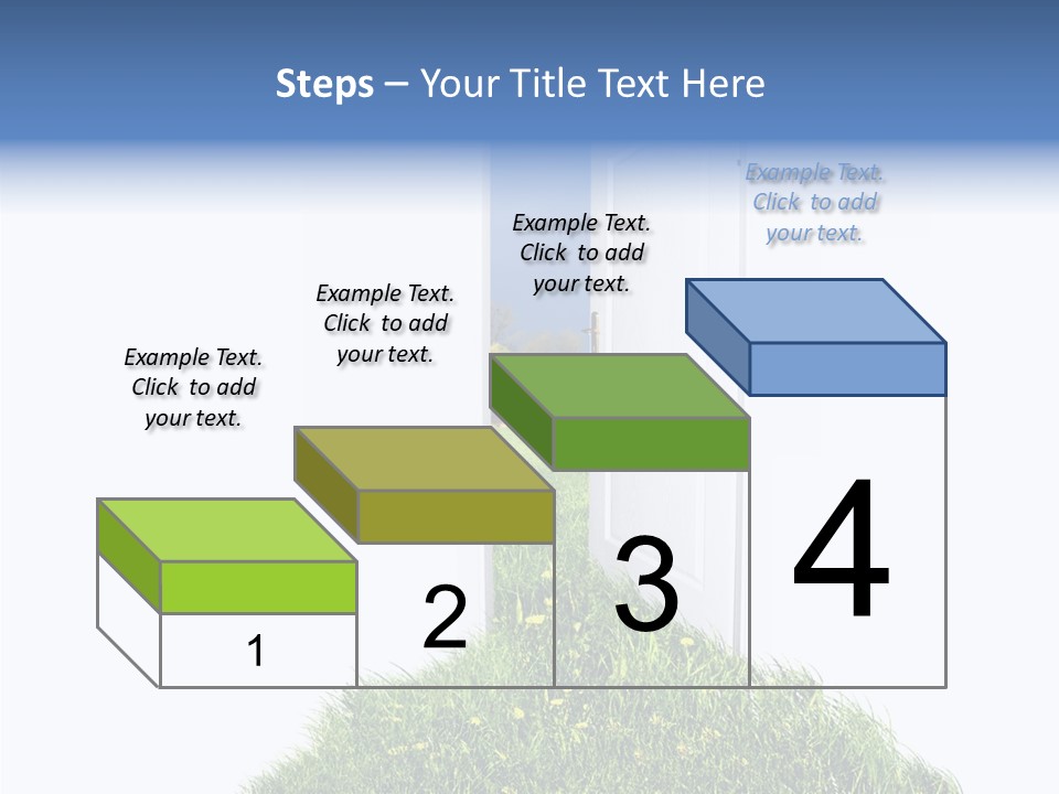 Isolated Exit Imagination PowerPoint Template