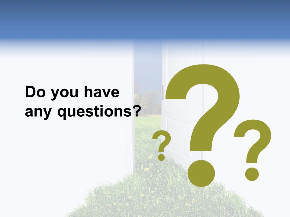 Isolated Exit Imagination PowerPoint Template