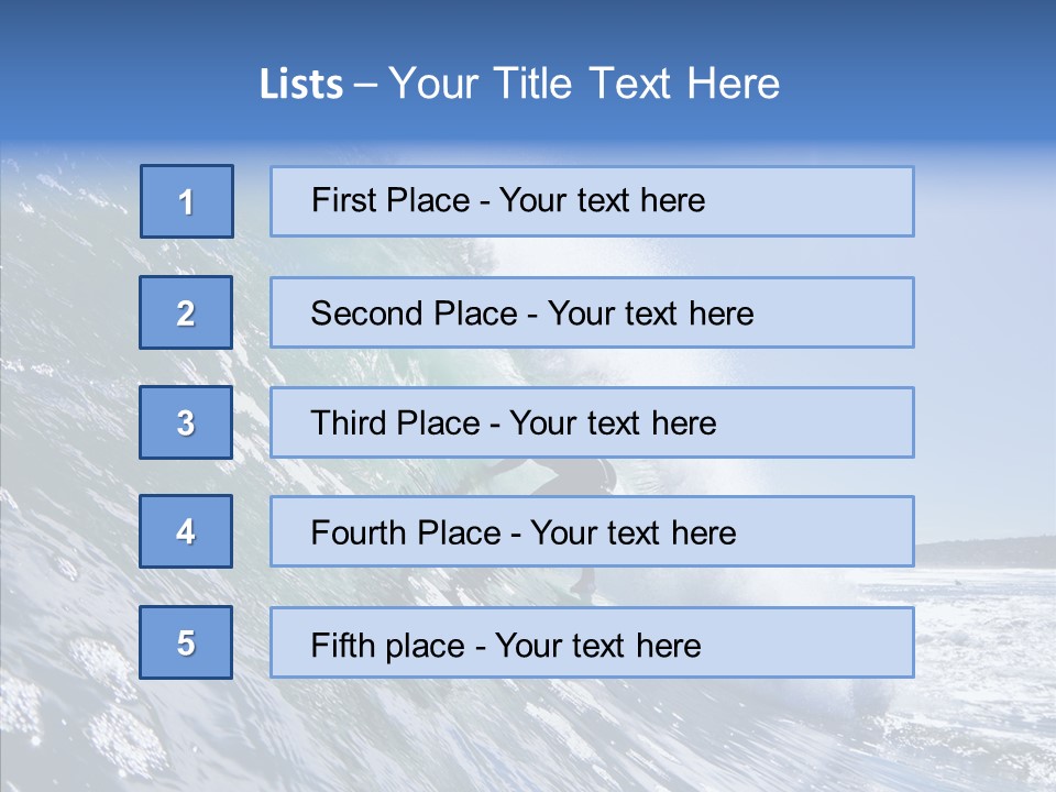 Man Ocean Cool PowerPoint Template