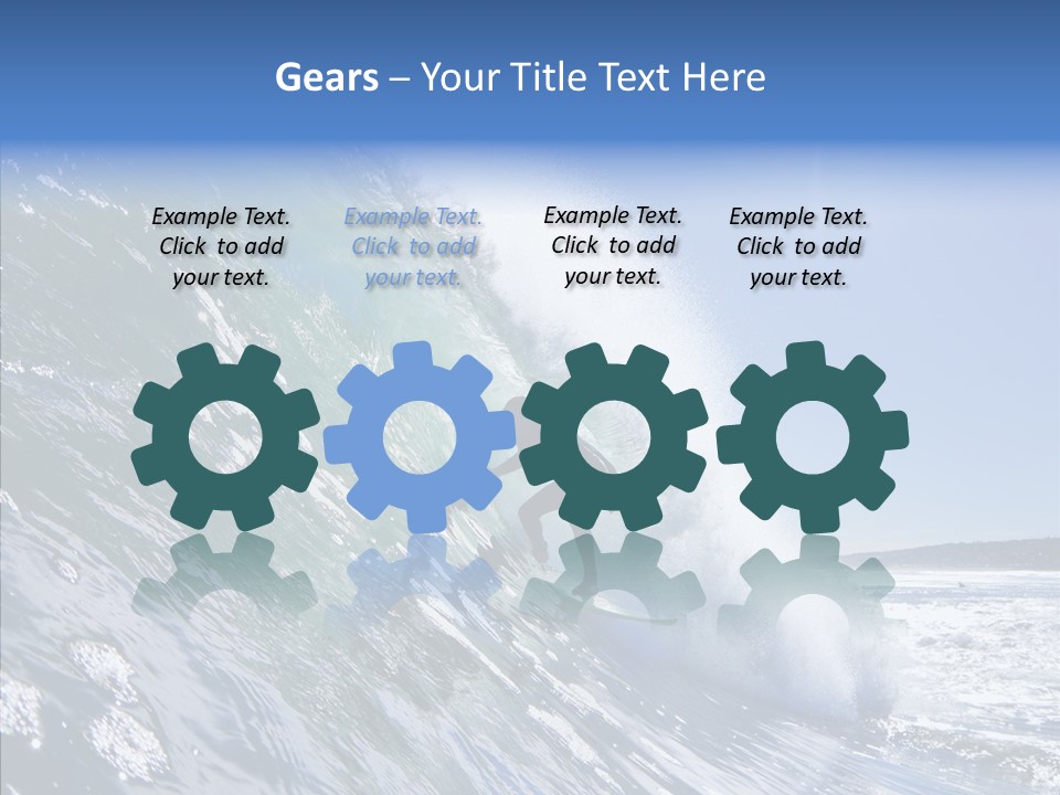 Man Ocean Cool PowerPoint Template