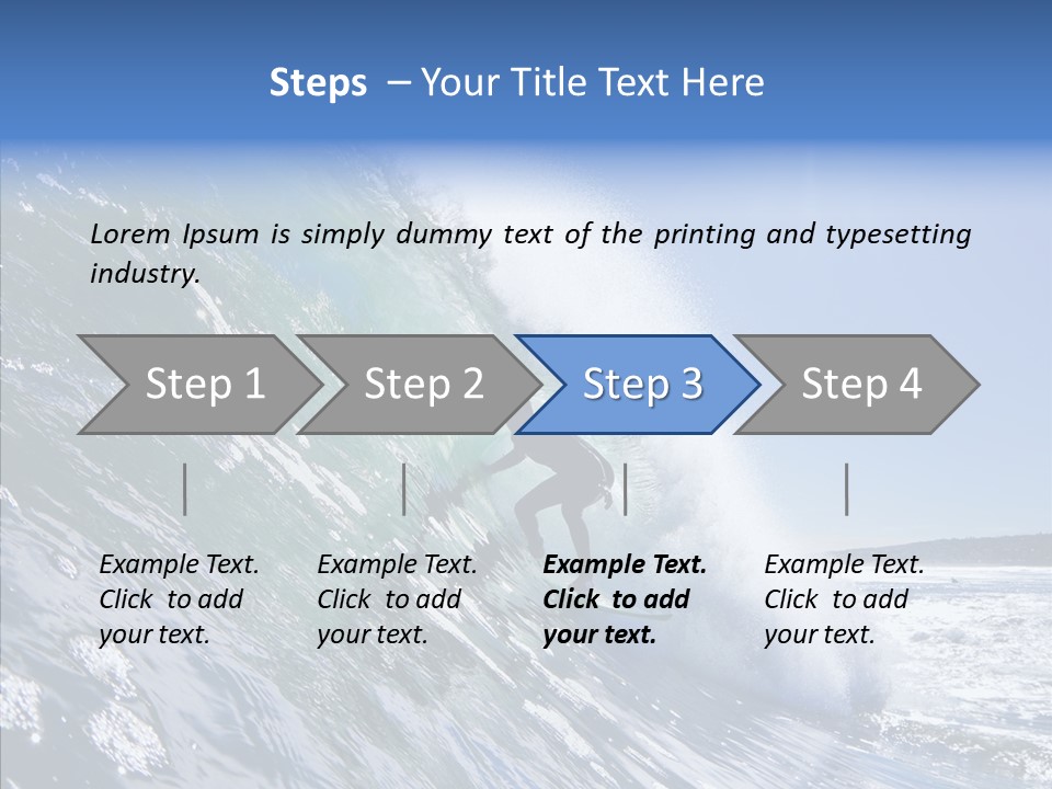 Man Ocean Cool PowerPoint Template