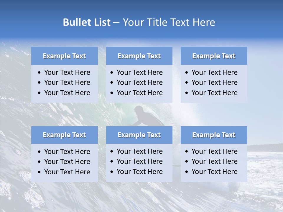 Man Ocean Cool PowerPoint Template