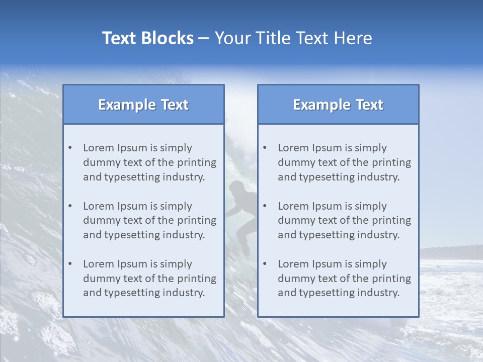 Man Ocean Cool PowerPoint Template