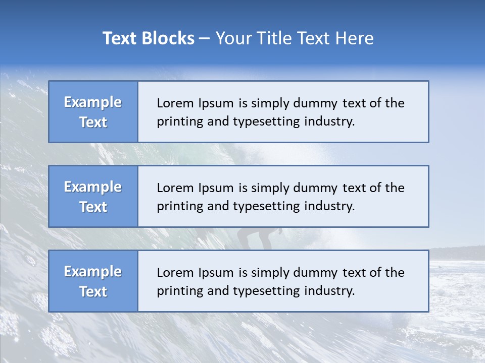 Man Ocean Cool PowerPoint Template