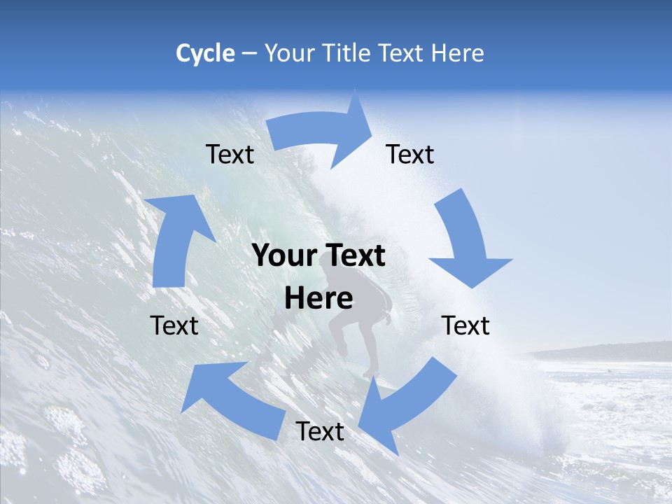 Man Ocean Cool PowerPoint Template