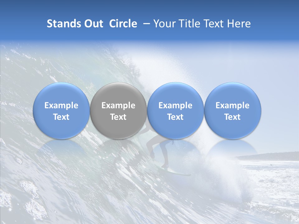 Man Ocean Cool PowerPoint Template