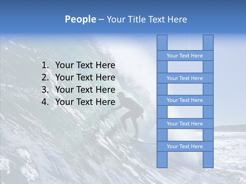 Man Ocean Cool PowerPoint Template