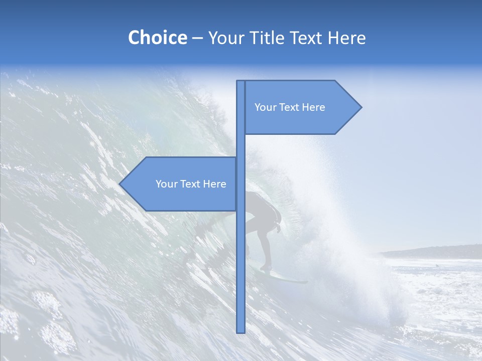 Man Ocean Cool PowerPoint Template