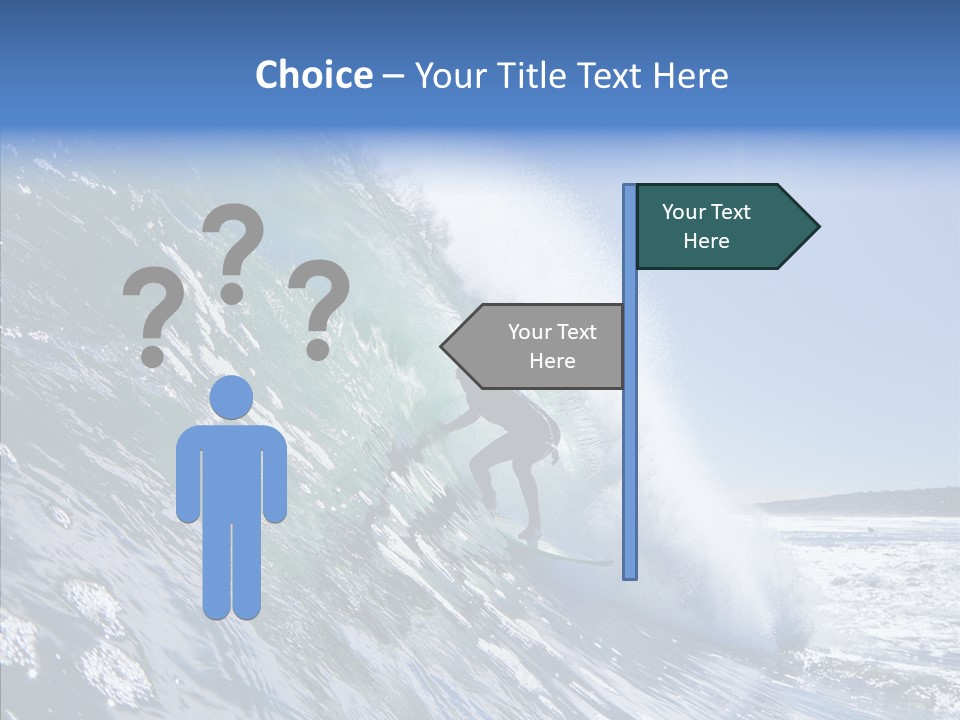 Man Ocean Cool PowerPoint Template