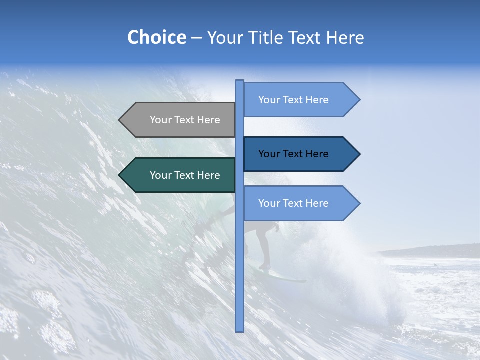 Man Ocean Cool PowerPoint Template