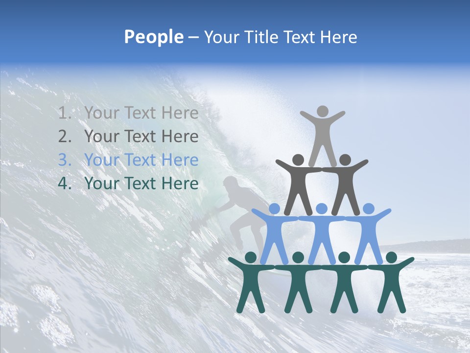 Man Ocean Cool PowerPoint Template