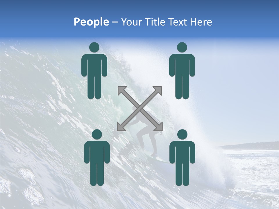 Man Ocean Cool PowerPoint Template