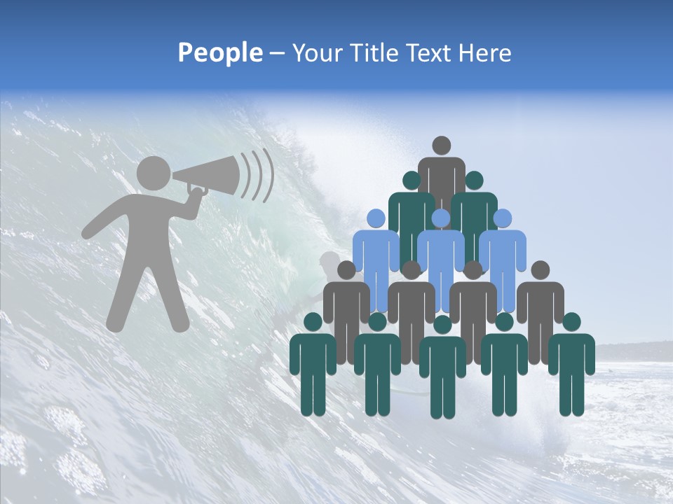 Man Ocean Cool PowerPoint Template