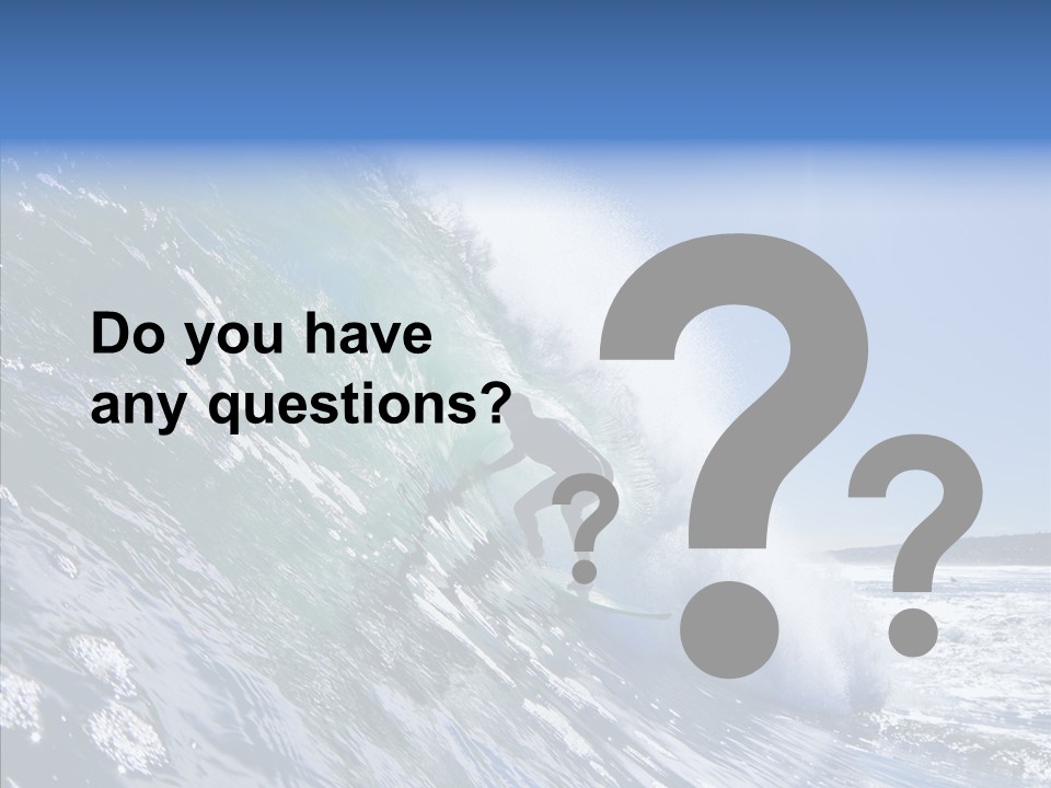 Man Ocean Cool PowerPoint Template