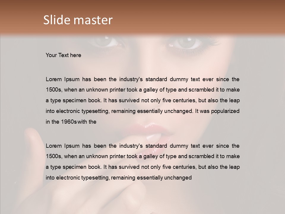 Gaze Clear Y PowerPoint Template