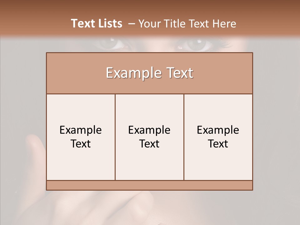 Gaze Clear Y PowerPoint Template