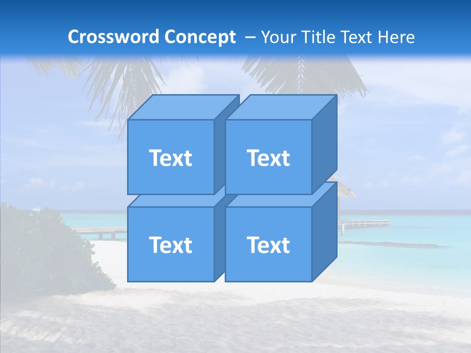Ocean Palm Sand PowerPoint Template