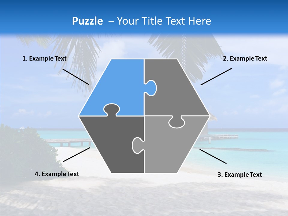 Ocean Palm Sand PowerPoint Template