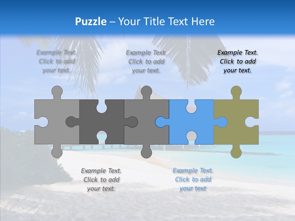 Ocean Palm Sand PowerPoint Template