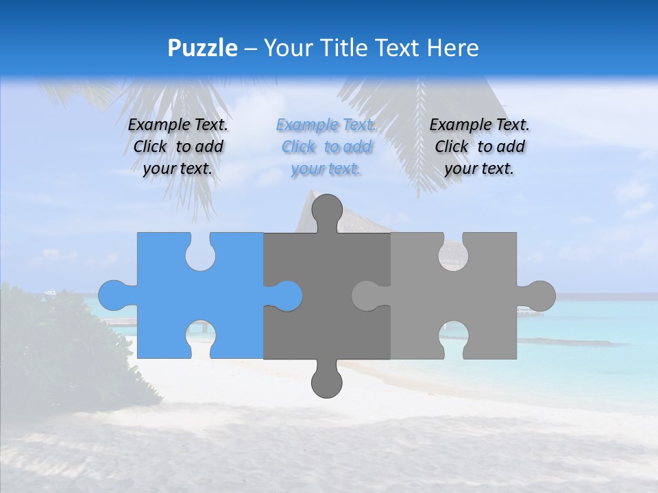 Ocean Palm Sand PowerPoint Template