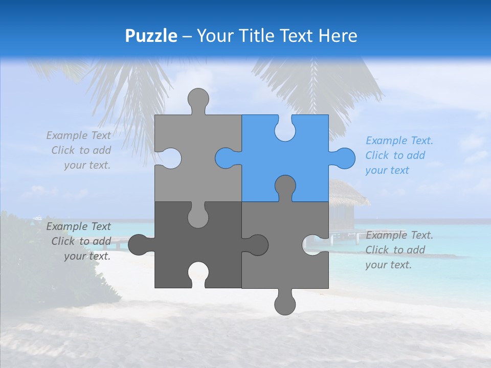 Ocean Palm Sand PowerPoint Template
