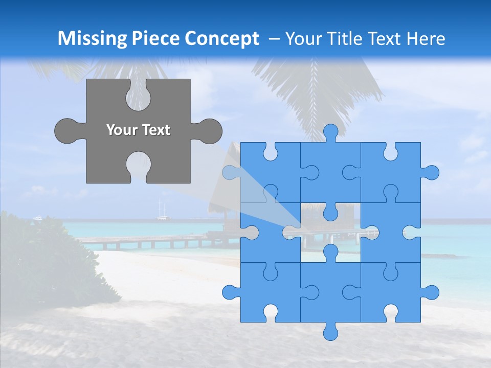 Ocean Palm Sand PowerPoint Template