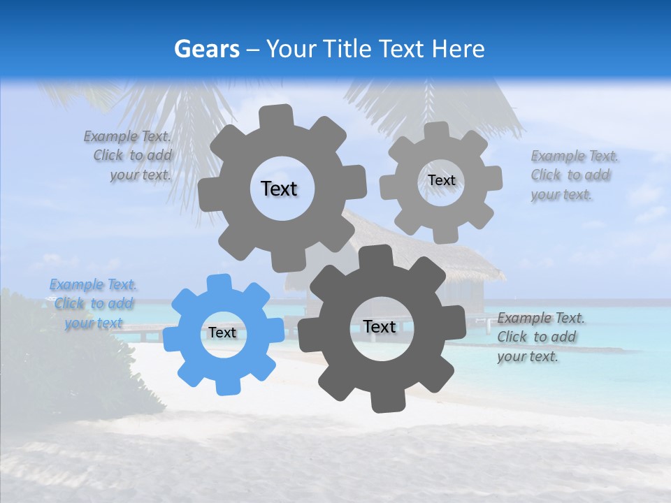 Ocean Palm Sand PowerPoint Template