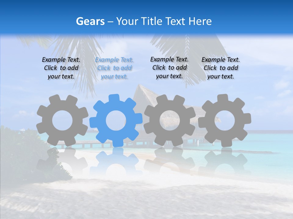 Ocean Palm Sand PowerPoint Template