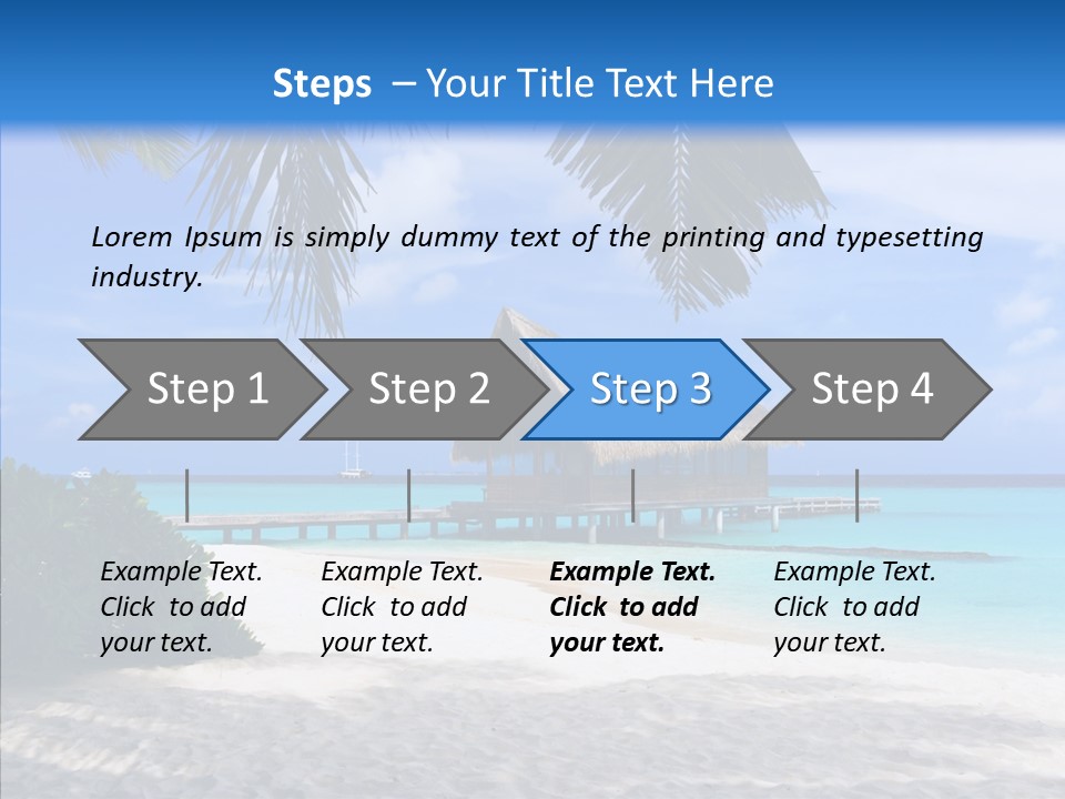 Ocean Palm Sand PowerPoint Template